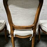 Set of 4 Louis XV style cabriolet chairs