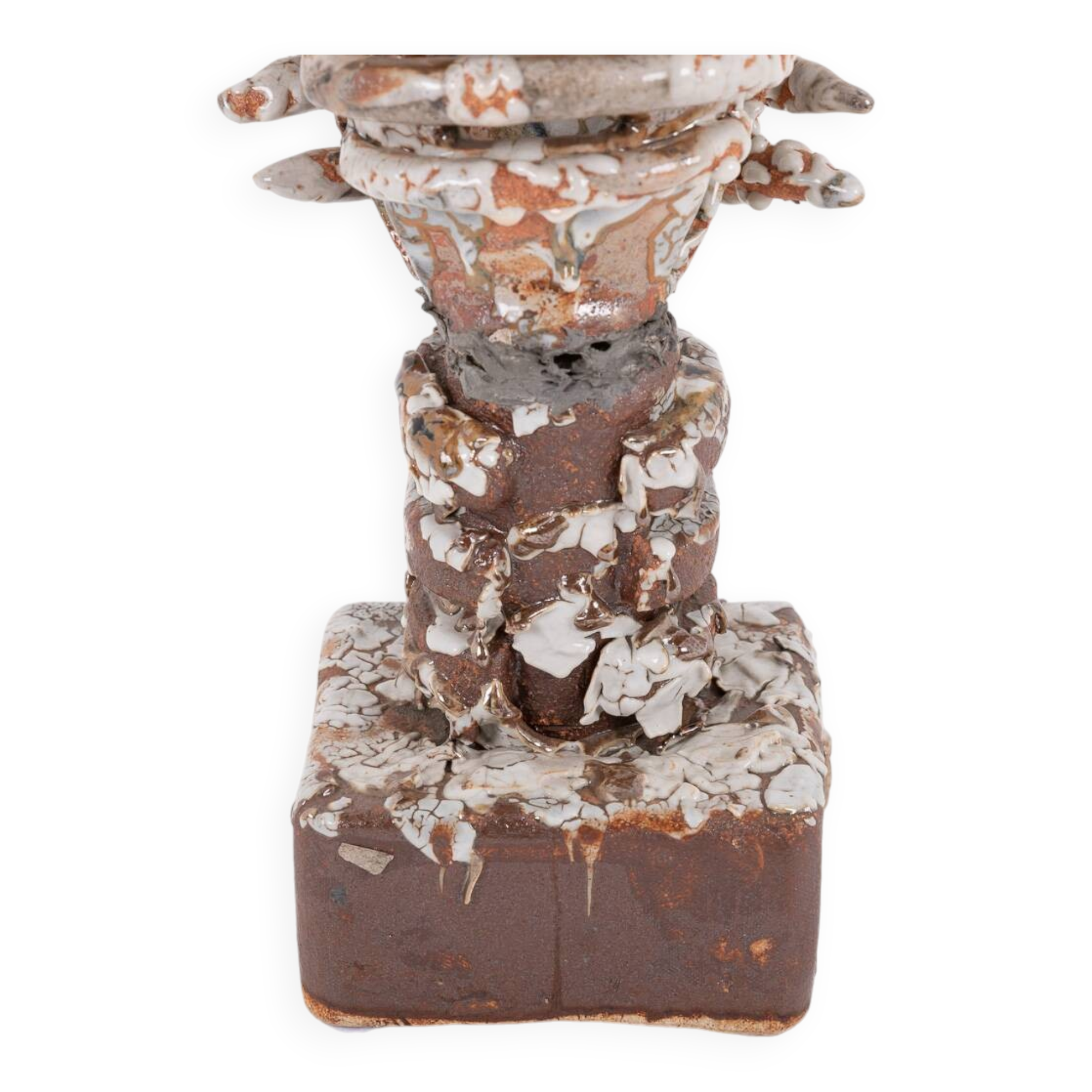 Sicilian glazed ceramic sculpture, unique piece