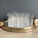 Set of 10 baccarat tumbler glasses nancy model