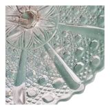 Plat sur piedouche en cristal
