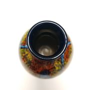 Multicolored Glazed Earthenware Vase by Roberto Rigon for Bertoncello, Ital