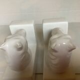 Horse book greenhouse white earthenware