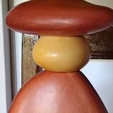ceramic pebble lamp 1990 signed François Chatain