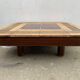 Ceramic coffee table signed Roger Capron and wood, Mambo model of the 1970s