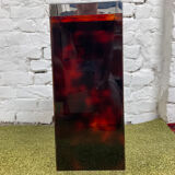 Vintage umbrella door in plexiglass and chrome