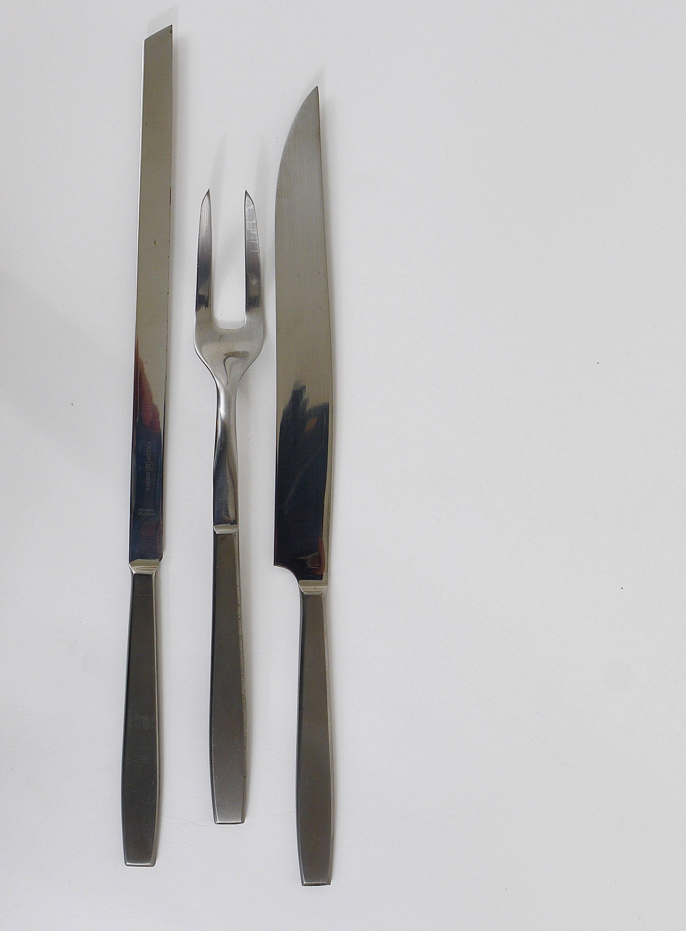 Knife and carving fork box Helmut Alder Amboss 2050, Austria, 1950s