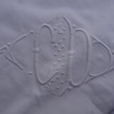 Pair of pillowcases monogrammed CD