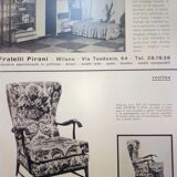Mid century high back armchairs FRAMAR 1950s