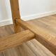 Solid oak farmhouse table with extensions.
