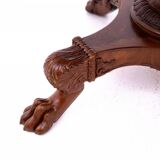 Table patte de lion avec chaises de la fin du XIXe siècle, Europe du Nord.