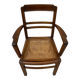 Cane armchair with armrests