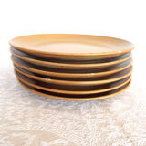 6 dessert plates Gres CNP village