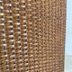 Vintage low rattan stool