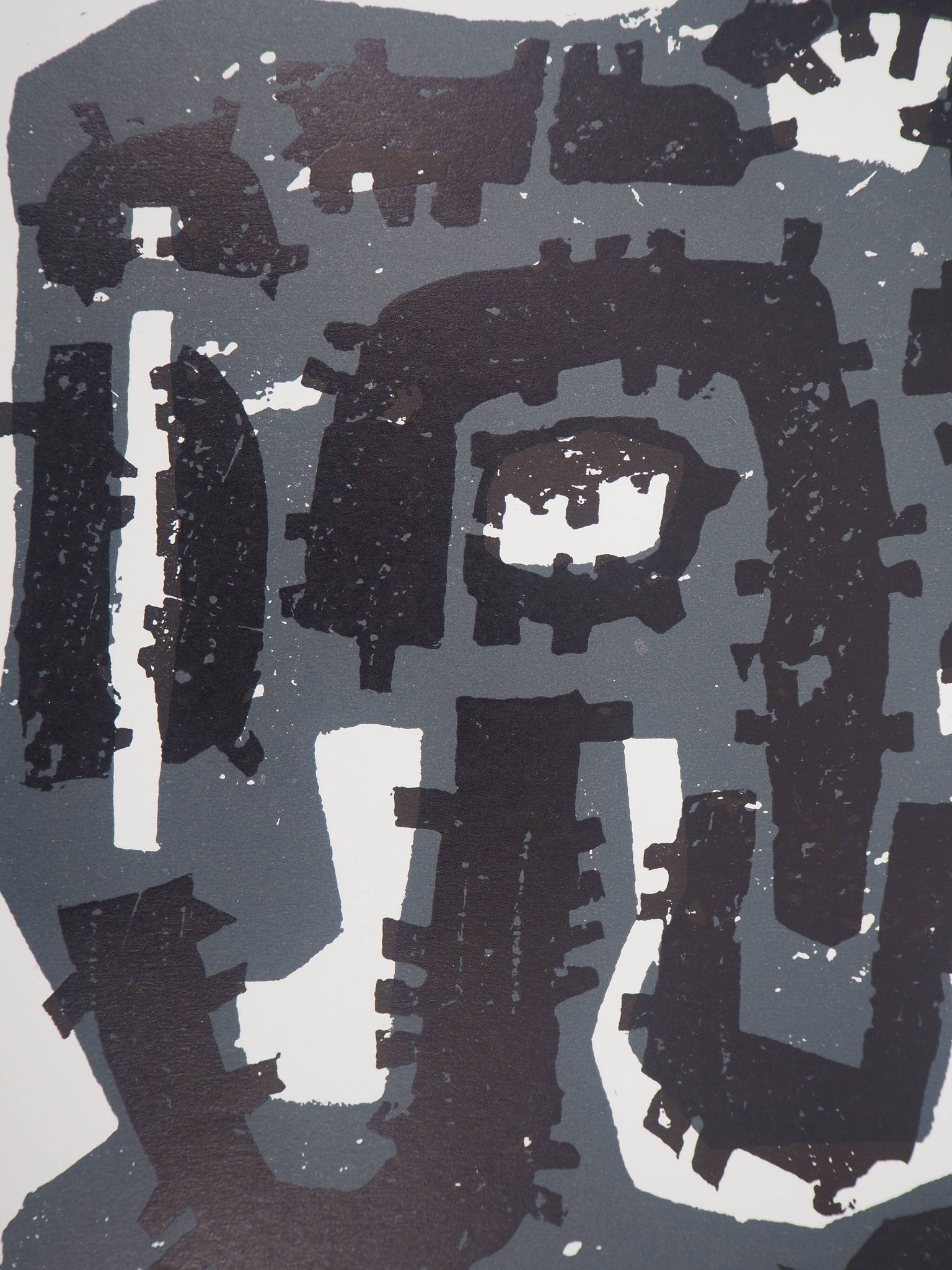 Raoul ubac: composition - original woodcut