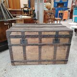 Large Vintage Travel Trunk - Locksmith Léopold Habert – 1920