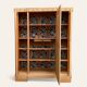 Parisian Art Deco style wardrobe in solid raw oak, 1950