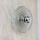 Thick Structured Ice Glass Wall Light Flush Mount by Peill & Putzler , 1970