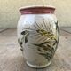 Vase grès Alsace Graessel beige décor ciselé made in France vintage