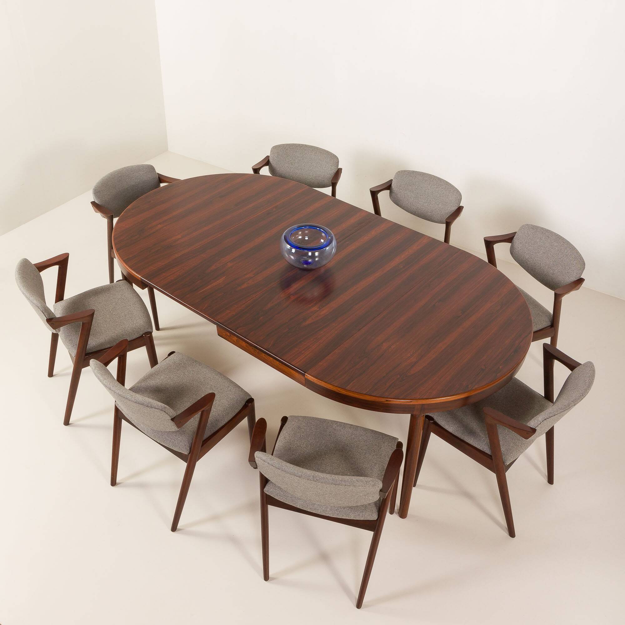 Kai Kristiansen chairs in roswood model 42, set of 8,Denmark 1960s