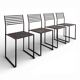 Série de 4 chaises style Memphis