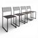 Set of 4 Memphis style chairs