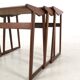 Tables gigognes en teck, ensemble de 3