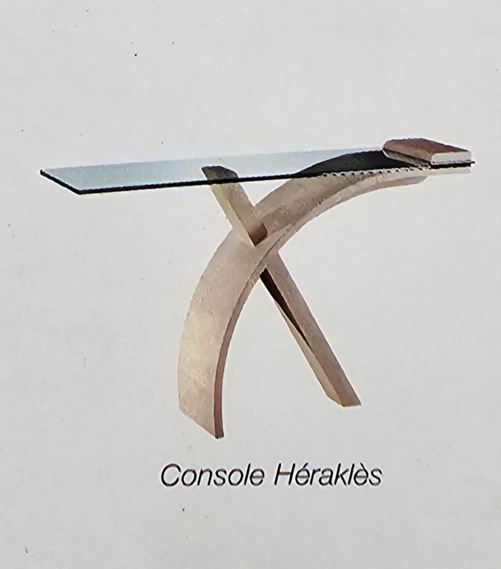 Console Herakles en Travertin 1995
