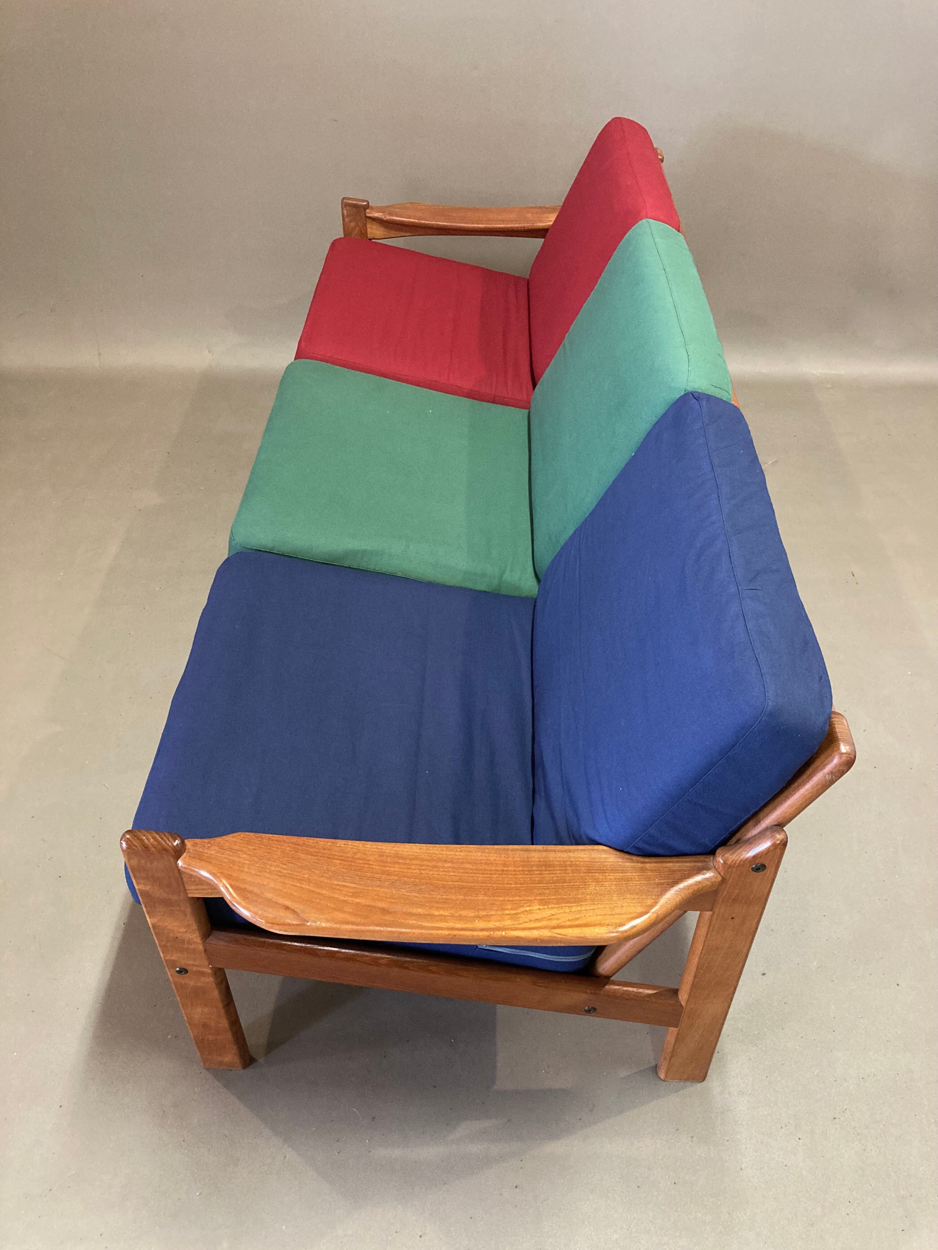 Sofa 3 places scandinavian 1950