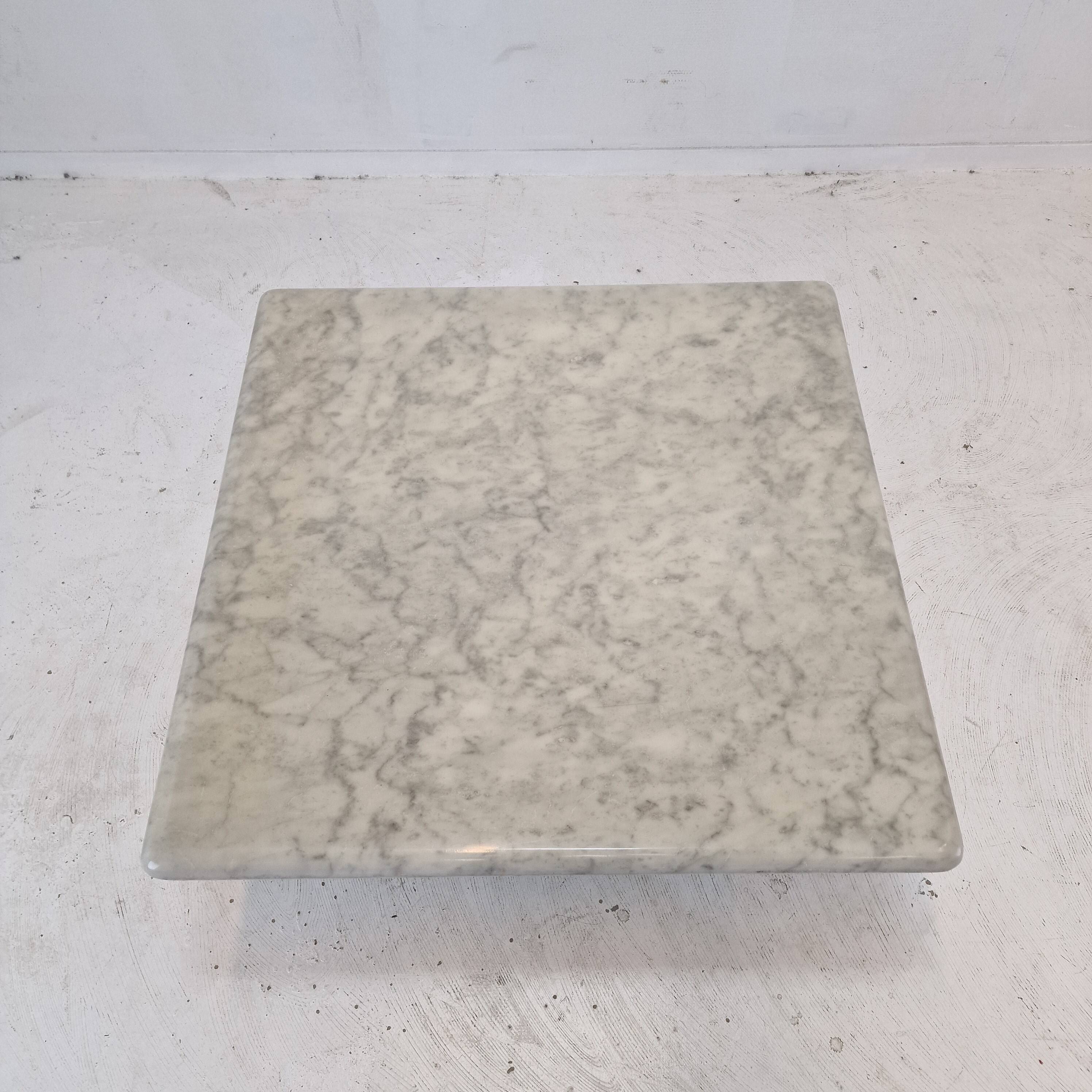 Italian Carrara Marble Coffee Table, 1980s