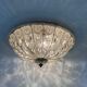 Large crystal Banci Italy ceiling lamp, 1960s