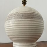 Art deco cracked ceramic lamp