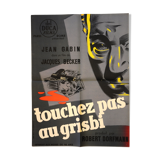 Movie poster "Don't Touch Grisbi" 1954 Jean Gabin