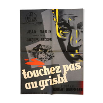 Movie poster "Don't Touch Grisbi" 1954 Jean Gabin