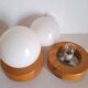 Pair of bedside lamps