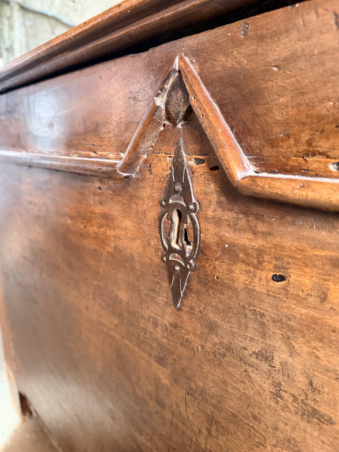 Wooden chest - walnut