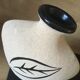Vase sablé céramique style ethnique