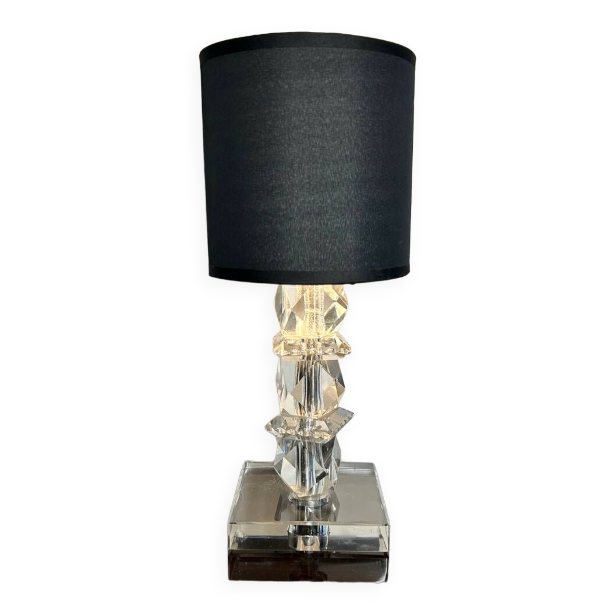 Art deco crystal lamp