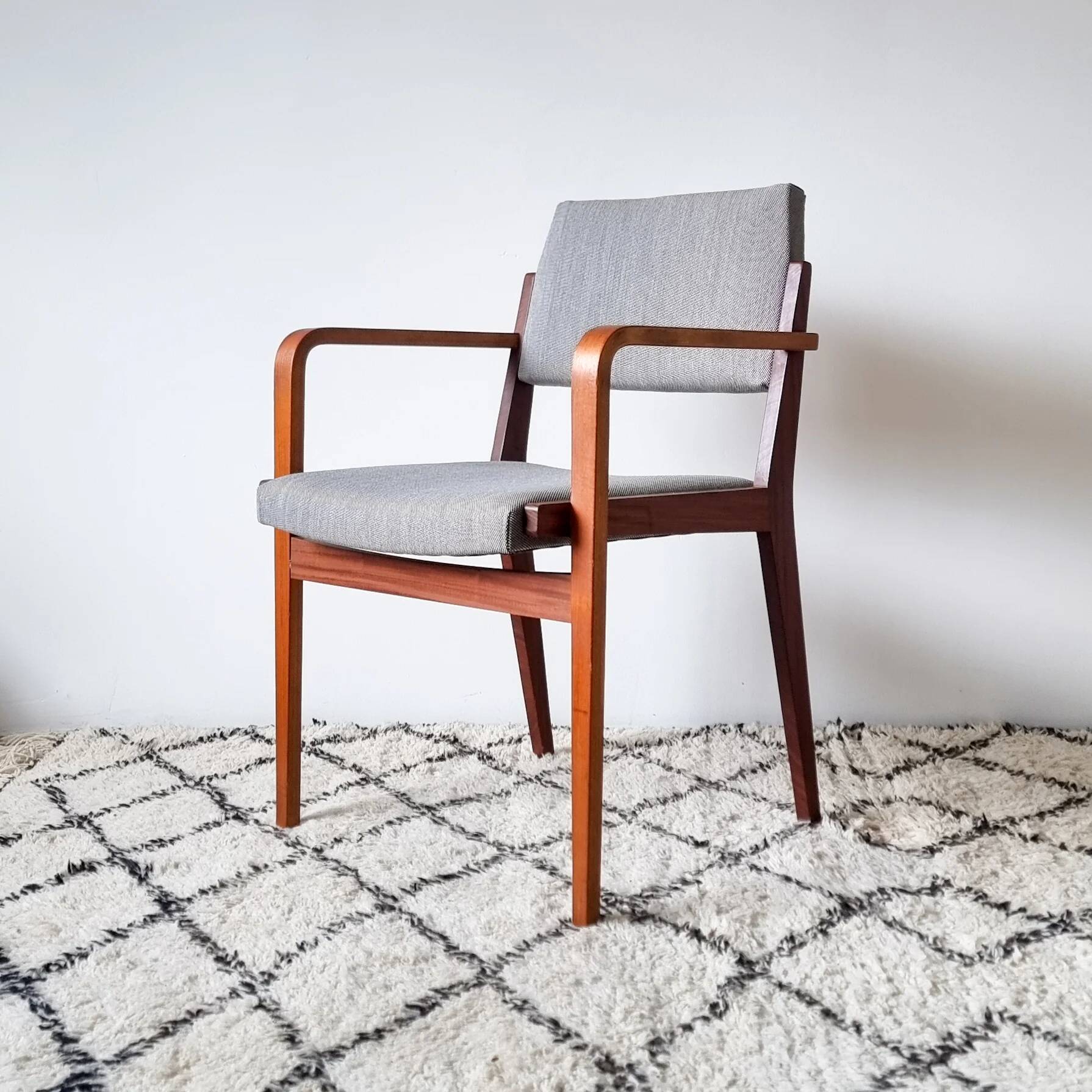 Mid-century Scandinavian armchair in teak