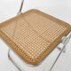 Webbing folding chair by Giancarlo Piretti for Castelli, model Plia, Italy 1967