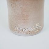 Large ceramic bottle signed Jeannette