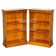 Pair of Bevan Funnell flame mahogany dwarf bookcases