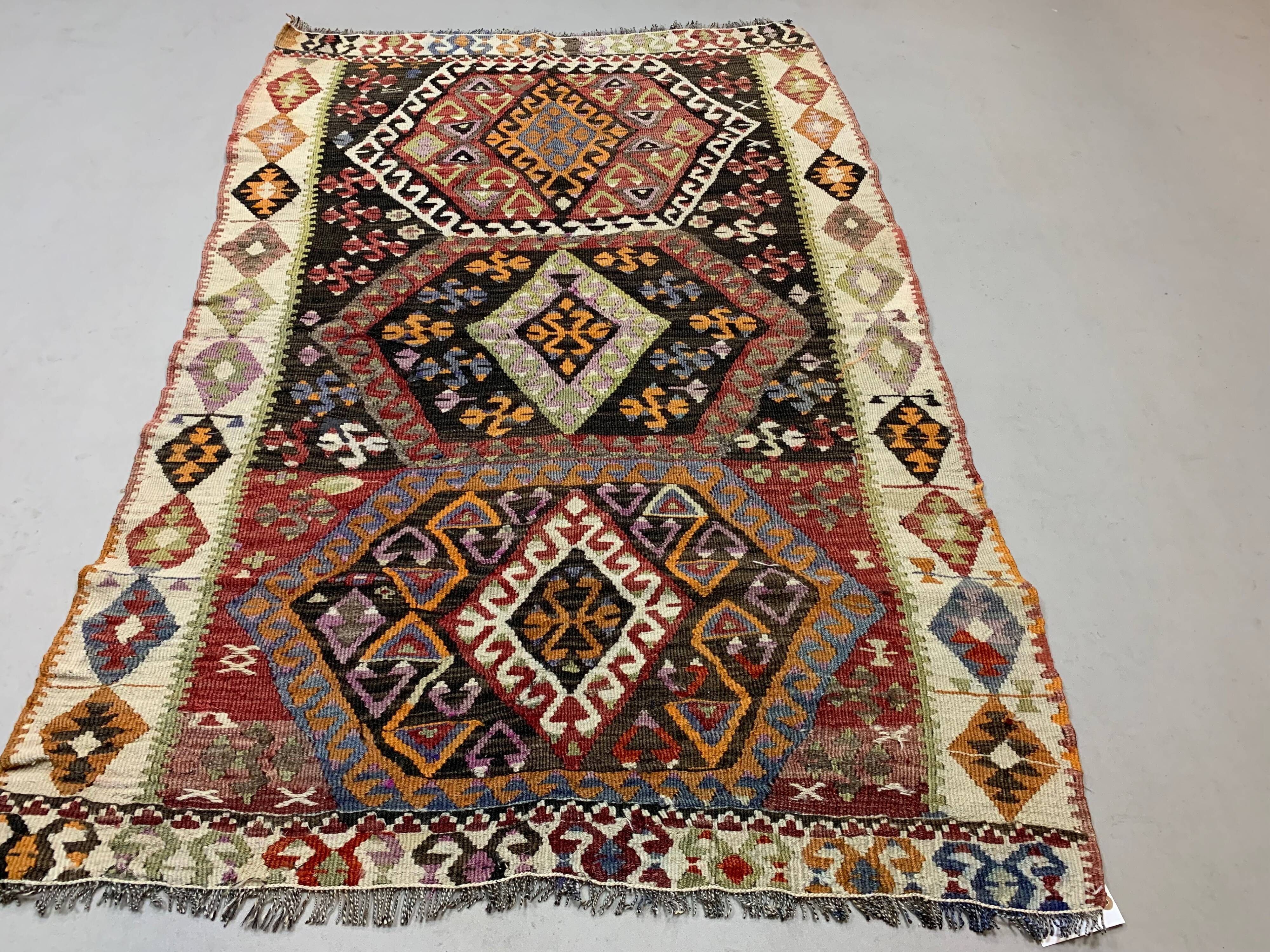 Turkish kilim rug 158x112 cm