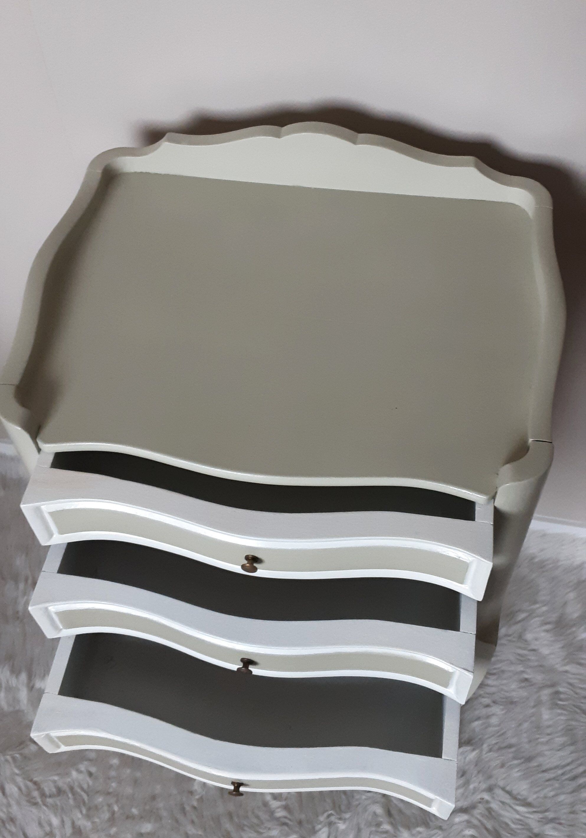 2 bedside table set style Louis XV patina