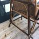 Chaise longue osier & rotin 1950