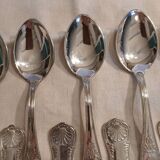 Antique flatware set for 51 place settings