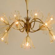 Beautiful brass chandelier by Emil Stejnar for Rupert Nikoll