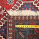 Ancient Asian wool rug, hand-knotted, 79 x 34 in.