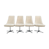 Set of 4 swivel chairs 70s