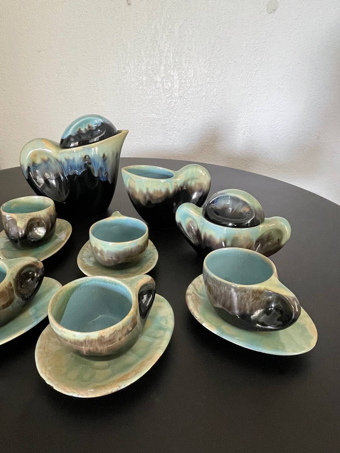 Vallauris ceramic coffee service from the 60s