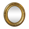 Miroir fin XIX feuille d'or - 44x39cm